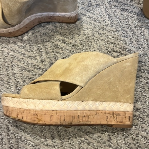 veronica beard wedge sandal- sz 8 - Picture 2 of 4